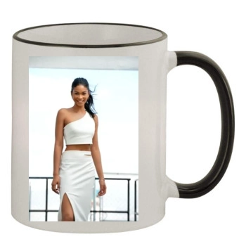 Chanel Iman 11oz Colored Rim & Handle Mug