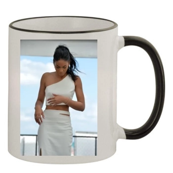 Chanel Iman 11oz Colored Rim & Handle Mug