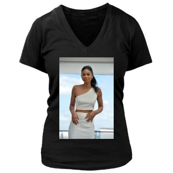 Chanel Iman Women's Deep V-Neck TShirt