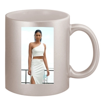 Chanel Iman 11oz Metallic Silver Mug