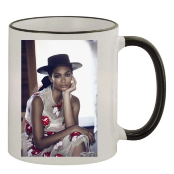 Chanel Iman 11oz Colored Rim & Handle Mug