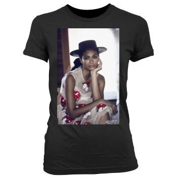 Chanel Iman Women's Junior Cut Crewneck T-Shirt