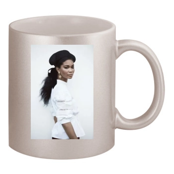 Chanel Iman 11oz Metallic Silver Mug