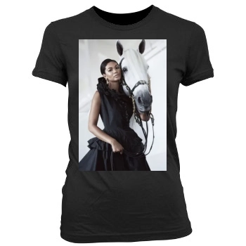 Chanel Iman Women's Junior Cut Crewneck T-Shirt