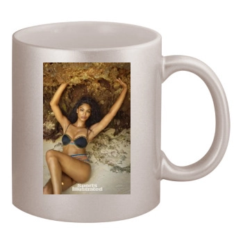 Chanel Iman 11oz Metallic Silver Mug