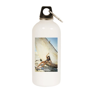 Chanel Iman White Water Bottle With Carabiner