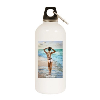 Chanel Iman White Water Bottle With Carabiner