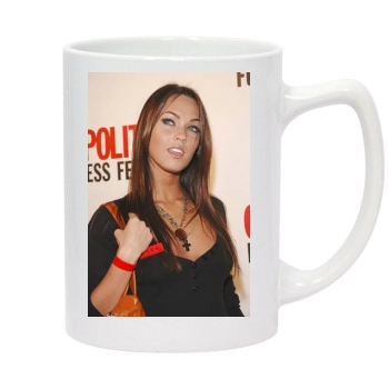 Megan Fox 14oz White Statesman Mug