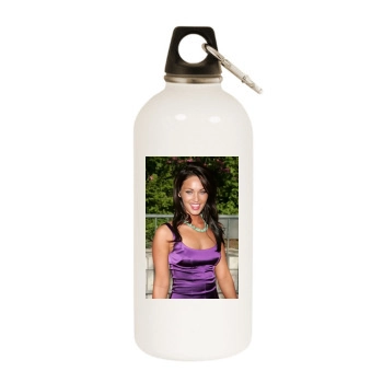 Megan Fox White Water Bottle With Carabiner