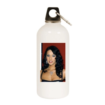 Megan Fox White Water Bottle With Carabiner