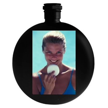 Christie Brinkley Round Flask