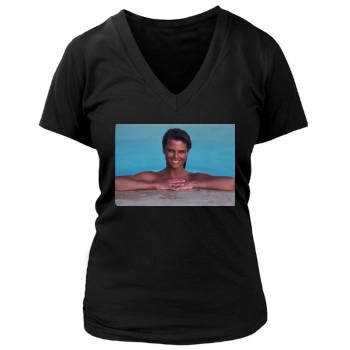 Christie Brinkley Women's Deep V-Neck TShirt