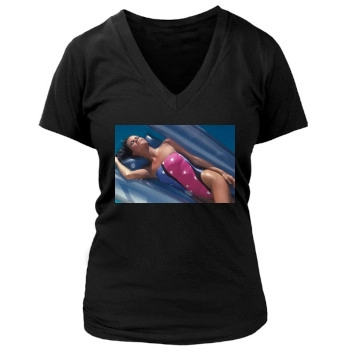 Christie Brinkley Women's Deep V-Neck TShirt