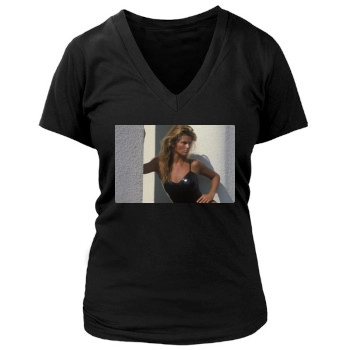 Christie Brinkley Women's Deep V-Neck TShirt