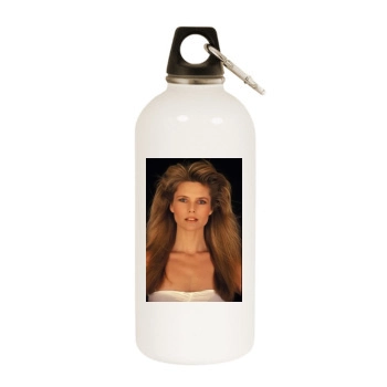 Christie Brinkley White Water Bottle With Carabiner