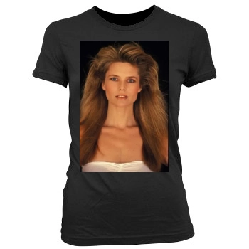 Christie Brinkley Women's Junior Cut Crewneck T-Shirt