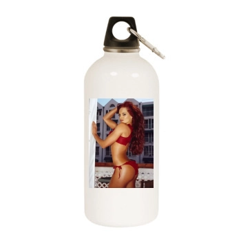 Christy Hemme White Water Bottle With Carabiner