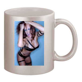 Christy Hemme 11oz Metallic Silver Mug