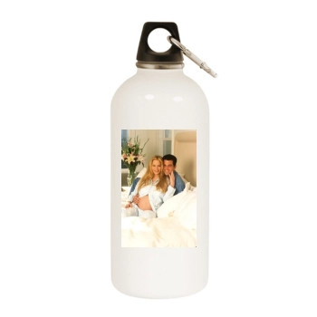 Cindy Margolis White Water Bottle With Carabiner