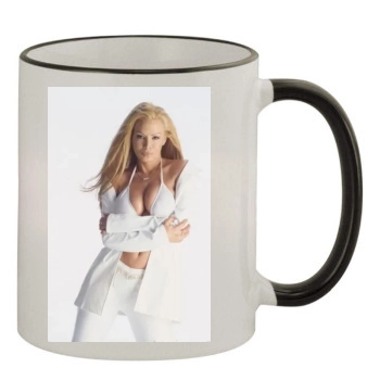 Cindy Margolis 11oz Colored Rim & Handle Mug