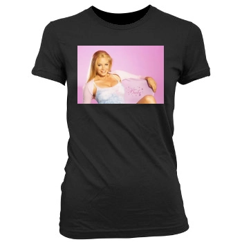 Cindy Margolis Women's Junior Cut Crewneck T-Shirt