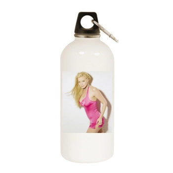 Cindy Margolis White Water Bottle With Carabiner