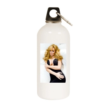 Cindy Margolis White Water Bottle With Carabiner