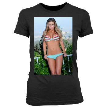 Carmen Electra Women's Junior Cut Crewneck T-Shirt