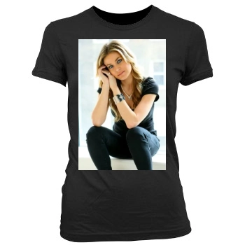 Carmen Electra Women's Junior Cut Crewneck T-Shirt