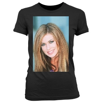 Carmen Electra Women's Junior Cut Crewneck T-Shirt