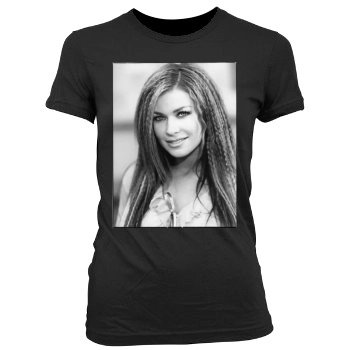 Carmen Electra Women's Junior Cut Crewneck T-Shirt