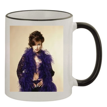 Carmen Electra 11oz Colored Rim & Handle Mug