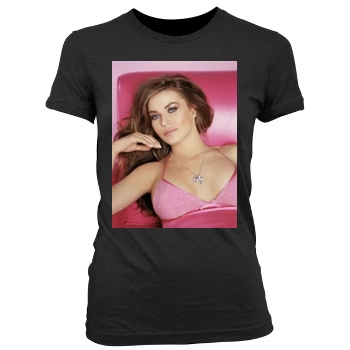 Carmen Electra Women's Junior Cut Crewneck T-Shirt