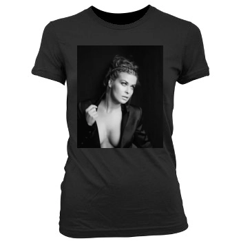 Carmen Electra Women's Junior Cut Crewneck T-Shirt