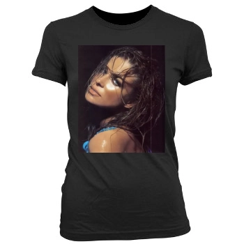 Carmen Electra Women's Junior Cut Crewneck T-Shirt