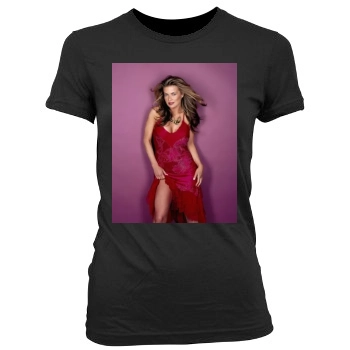 Carmen Electra Women's Junior Cut Crewneck T-Shirt