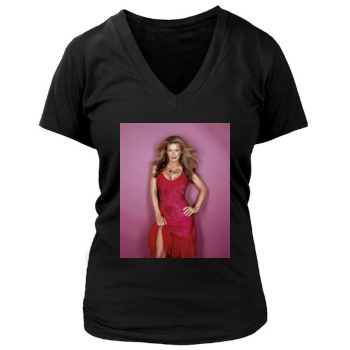 Carmen Electra Women's Deep V-Neck TShirt