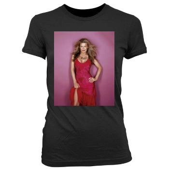 Carmen Electra Women's Junior Cut Crewneck T-Shirt