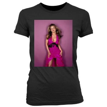 Carmen Electra Women's Junior Cut Crewneck T-Shirt