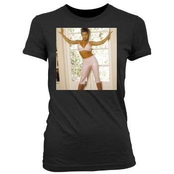 Carmen Electra Women's Junior Cut Crewneck T-Shirt