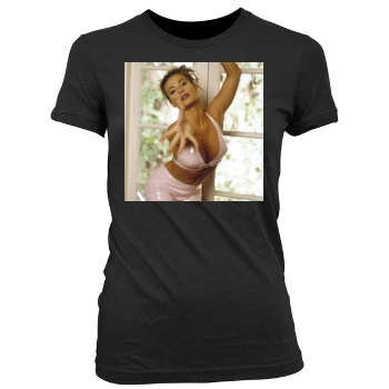 Carmen Electra Women's Junior Cut Crewneck T-Shirt