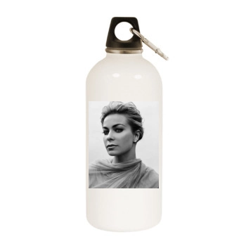 Carmen Electra White Water Bottle With Carabiner