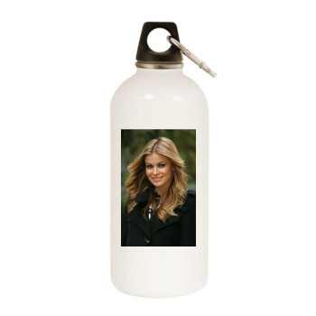 Carmen Electra White Water Bottle With Carabiner