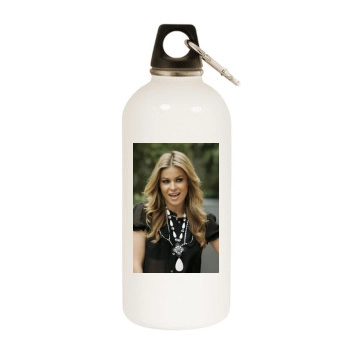 Carmen Electra White Water Bottle With Carabiner