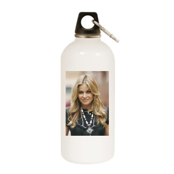 Carmen Electra White Water Bottle With Carabiner