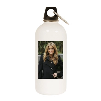 Carmen Electra White Water Bottle With Carabiner