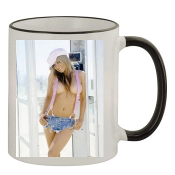 Carmen Electra 11oz Colored Rim & Handle Mug