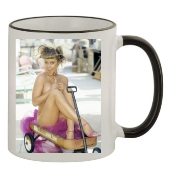 Carmen Electra 11oz Colored Rim & Handle Mug