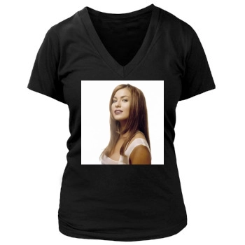 Carmen Electra Women's Deep V-Neck TShirt