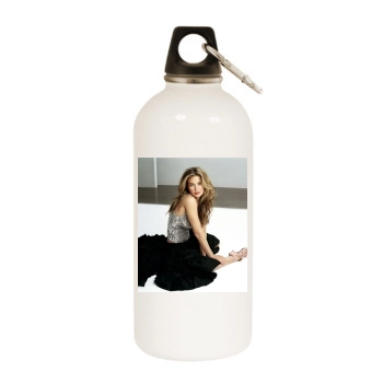 Carmen Electra White Water Bottle With Carabiner